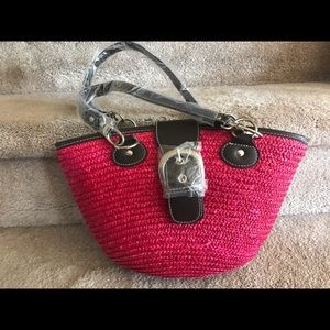 St.John Bay Purse Straw-Like Beachy Vibe